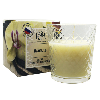 Свеча в стакане ВАНИЛЬ, 30 ч