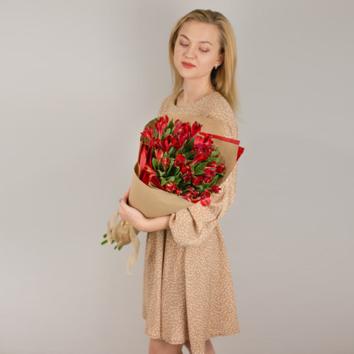 Букет из разноцветных альстромерий арт. 50398