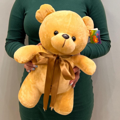 Игрушка Мишка цветной велюровый 40 см. большой N 79781